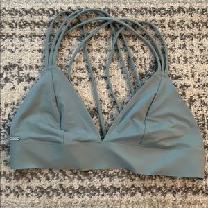 VS PINK Light blue/strappy bralette size small